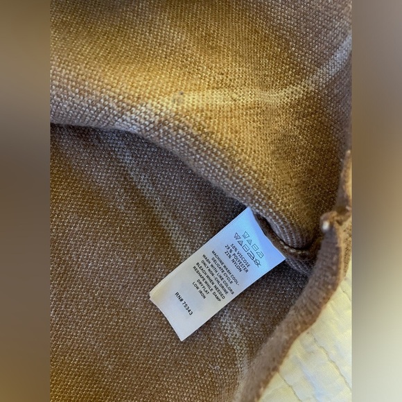 Cynthia Rowley neutral Windowpane Plaid Mock Neck Sweater in rust size L NWOT - Picture 6 of 7